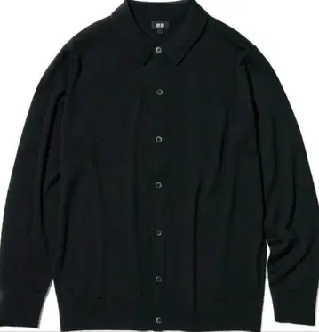UNIQLO 엑스트라 파인 메리노 셔츠 가디건 XL 네이비