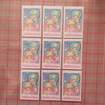 캐릭터 포토트레이 산리오 라이브 캐릭터 3 리틀트윈스타 9장 세트