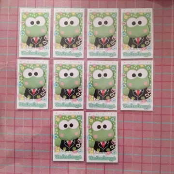 캐릭터 포토트레 산리오 라이브 캐릭터 3 케로케로케로피 10장 세트