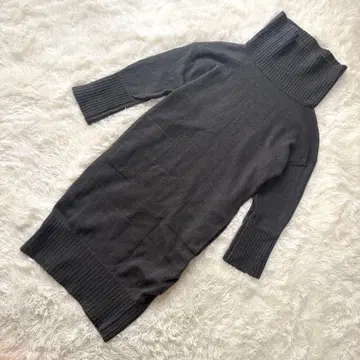 비앙카란차 [ L 상당 ] 니트 원피스 7부 소매 터틀넥 이탈리아제