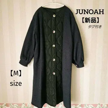 [ 새상품 ] JUNOAH 다크 블루 버튼 달린  롱 코트