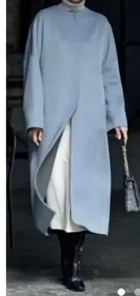 ebure 캐시미어 리버 노카라 코트 에브르