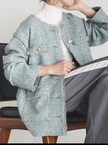 2WAY 트위드 자켓