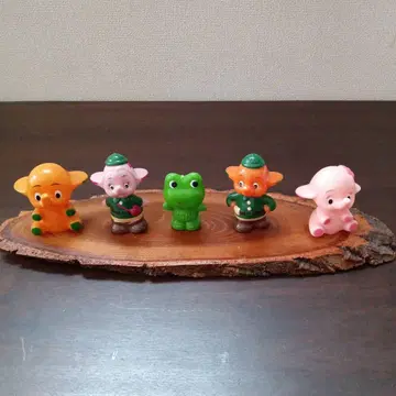 사토짱 케로짱 동물 캐릭터 피규어 5개 세트