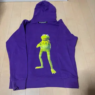 보라색 후드티 개구리