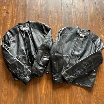 [크리스마스 한정 특가] 골든구스 램 가죽 싱글 라이더 커플 세트