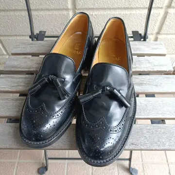 [ REGAL ] 태슬 윙팁 로퍼 블랙 25.5cm