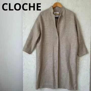 [새상품급] w3 CLOCHE 크로셰 롱 코트 size02 믹스 베이지