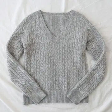 빈티지 캐시미어 케이블 니트