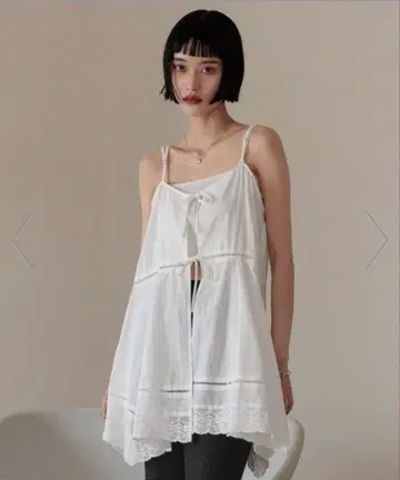 [ LOWRYS FARM ] 2WAY 코튼 레이스 미니 원피스