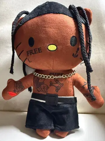 내일 기념 할인! Travis Scott 인형 타투 키티
