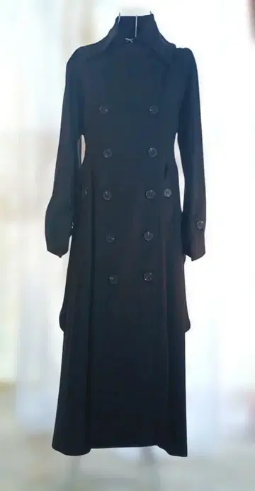 이터널리 블레이즈 딥 블랙 롱 코트 새상품 택 포함