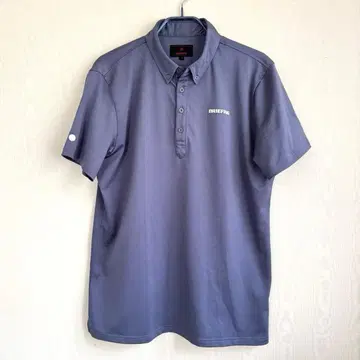 브리핑 버튼 다운 피케 셔츠 그레이 L