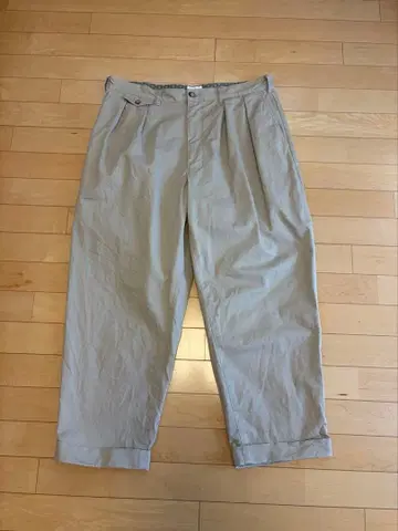 BEAMS JAPAN 2 플리츠 치노