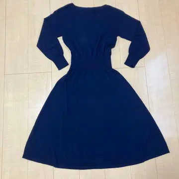 ESTNATION 에스트네이션 니트 원피스 사이즈 38 네이비