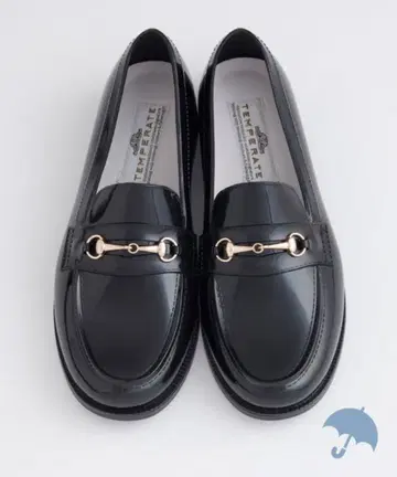 템퍼레이트 완전 방수 레인 로퍼 비트 로퍼 블랙 한 번 착용