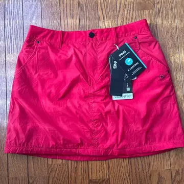 PING 여성용 골프 스커트 L 레드 겨울용 미사용 새상품