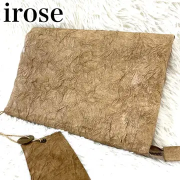 [ 레어 ] irose 페이퍼 크래프트 클러치백 가죽 봉투형
