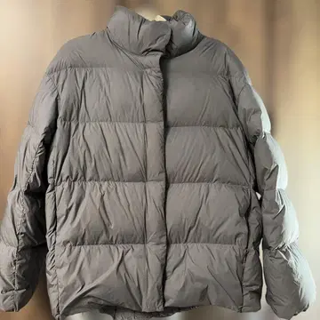그레이 퀼팅 다운 자켓 유니클로