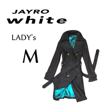 여성용 M 사이즈 JAYRO WHITE 울 트렌치코트