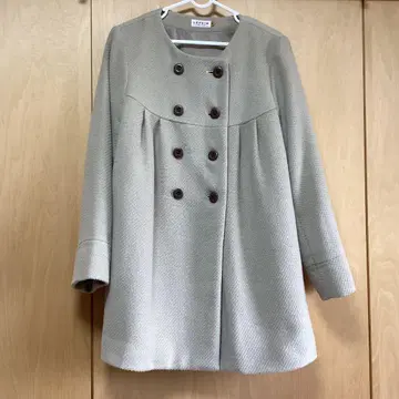 LEPSIM 더블 버튼 롱 코트 베이지 M