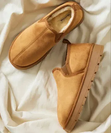 FREAK'S STORE 남녀 공용 스웨이드 슬립온 베이지