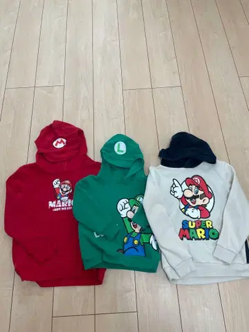 마리오, 루이지, 후드티 3세트