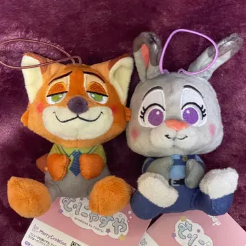 [ 미사용 새상품 택 포함 ] 라운드원 무냐수야 마스코트 주토피아 2세트