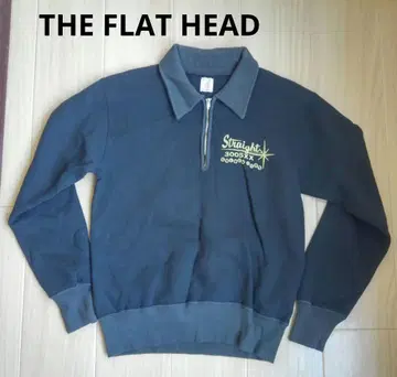 [ 새상품급 ] THE FLAT HEAD 플랫 헤드 하프 지퍼 아메카지