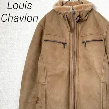 Louis Chavlon 블루종 스웨이드 느낌 속기모 포켓 부착 빅