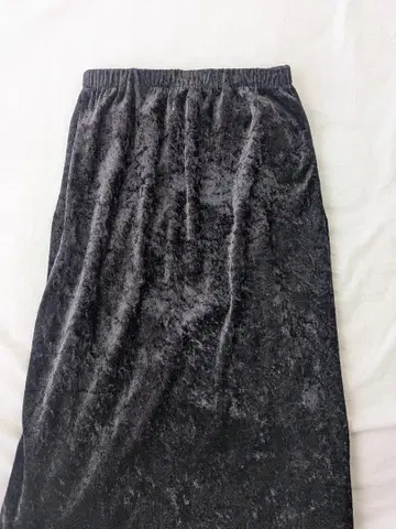 빈티지 벨로아 롱 스커트