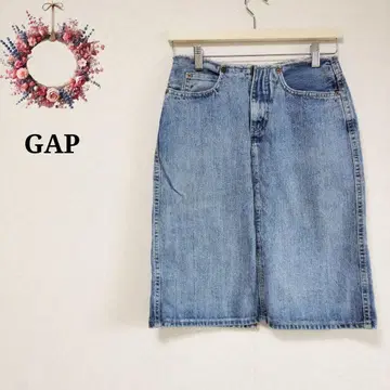 레어 올드 갭 GAP 데님 스커트 빈티지 슬릿 90s