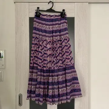 [ ne Quittez pas ] 꽃무늬 롱 스커트