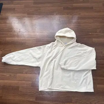 W.W.G 아이보리 후드 부착 후드티