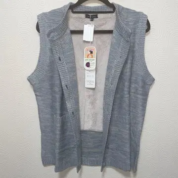 새상품 여성용 보아 니트 베스트 빅 버튼 포함 M~L