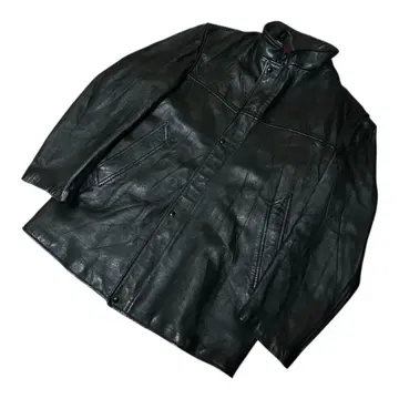 70s~ 프랑스제 M.I.C.CUIR 빈티지 가죽 자켓