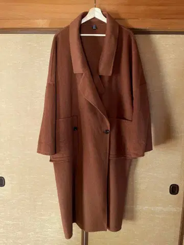 SHEIN 브라운 롱 코트 3XL