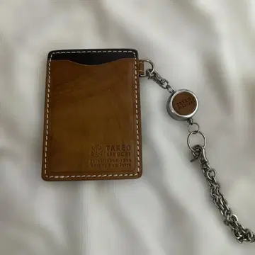 TAKEO KIKUCHI 패스 케이스 브라운