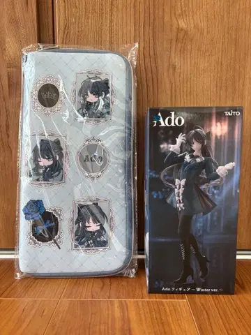 [ 미개봉 새상품 ] Ado 라운드원 한정판 피규어+응원봉 케이스 세트