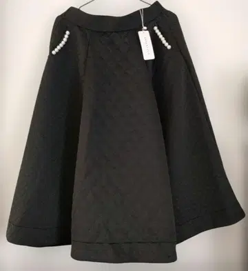 ANELA LUX 플레어 스커트 블랙 15호 3L