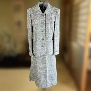 DAIKOKUYA 후쿠오카 울 자수 스커트 수트 빈티지