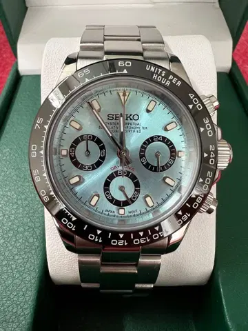 새상품급 데이토나 MOD VK63 쿼츠 아이스 블루 박스 포함