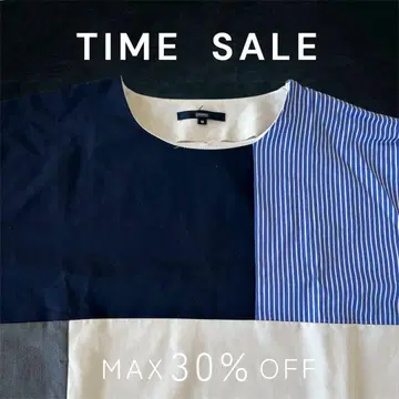 Ciaopanic 패치워크 디자인 반팔 T셔츠 남성용 M