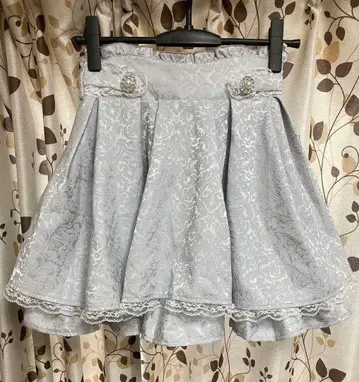 NOEMIE 자카드 리본 치마바지 고급 레이스 포함 럭셔리 양산형 코디