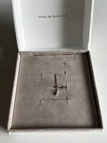 ete 심플 목걸이 핑크 골드