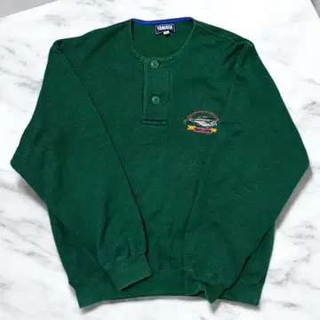 [ 타임세일 ] YAMAHA 헨리넥 맨투맨 그린