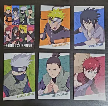 나루토 질풍전 POP UP STORE 로프트 특전 엽서 6종