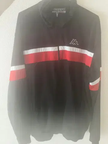 Kappa 집업 자켓 블랙/레드