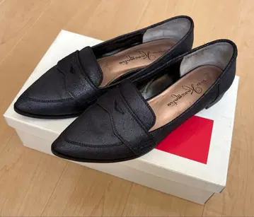 긴자 카네마츠 23cm 로퍼 건메탈릭 네이비