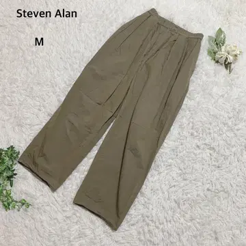 스티븐 앨런 와이드 팬츠 이지 팬츠 허리밴딩 면 100% M